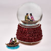 Snow Globe ROSES BUDS THE BOAT BURNING WITH LOVE 120 mm