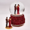 Snow Globe ROSES BUDS LADY IN RED 100 mm